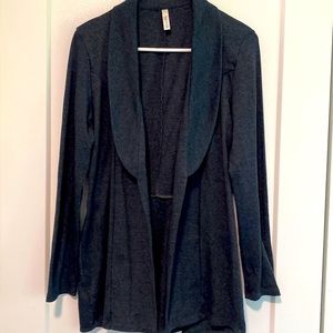 Necessitees Tunic Clean Front Jacket, Dark Gray MADE In USA |Size M